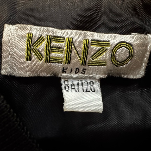 KENZO Kids Black and White Logo Jacket Boys Size 8 - Picture 4 of 5